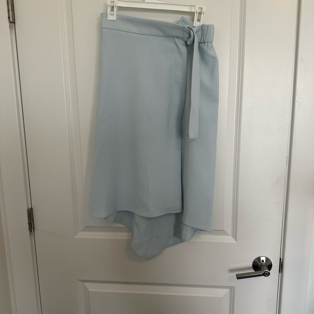 Harlowe & Graham Sky Blue Asymmetrical Skirt